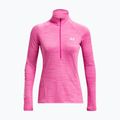 Жіночий світшот Under Armour Evolved Core Tech 1/2 Zip на блискавці бунтарський рожевий/білий 5