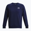 Кофта чоловіча Under Armour Essential Fleece Crew midnight navy/white