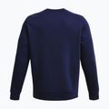 Кофта чоловіча Under Armour Essential Fleece Crew midnight navy/white 2