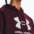 Кофта з капюшоном чоловіча Under Armour Rival Fleece Logo HD dark maroon/white 3