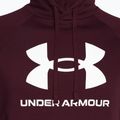 Кофта з капюшоном чоловіча Under Armour Rival Fleece Logo HD dark maroon/white 6