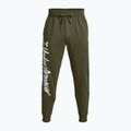 Штани тренувальні чоловічі Under Armour Rival Fleece Graphic Joggers marine od green/white 4