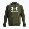 Кофта з капюшоном чоловіча Under Armour Rival Fleece Logo HD marine od green/white 4