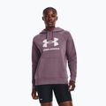 Жіночий тренувальний світшот Under Armour Rival Fleece Big Logo туманний фіолетовий/білий