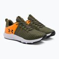 Чоловічі тренувальні кросівки Under Armour Charged Engage 2 із зеленого/помаранчевого/чорного кольору 4
