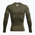 Лонгслів тренувальний чоловічий Under Armour Ua HG Armour Comp LS marine od green/white 5