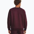 Чоловічий світшот Under Armour Essential Fleece Crew темно-бордовий/білий 2