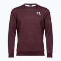 Чоловічий світшот Under Armour Essential Fleece Crew темно-бордовий/білий 4