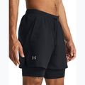 Шорти для бігу чоловічі Under Armour Launch 5" 2in1 black/black/reflective 4