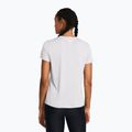 Жіноча тренувальна футболка Under Armour Tech V-Twist halo gray/white 2