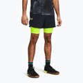 Шорти чоловічі Under Armour Peak Woven 2in1 black/high vis yellow/high vis yellow