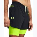 Шорти чоловічі Under Armour Peak Woven 2in1 black/high vis yellow/high vis yellow 4