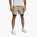 Чоловічі тренувальні шорти Under Armour UA Vanish Woven 6in timberwolf taupe/black
