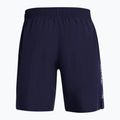 Шорти для тренувань чоловічі Under Armour Tech Woven Wordmark midnight navy/white 2