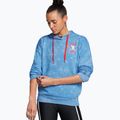 Футболка для тренувань жіноча Under Armour Project Rock Underground Terry HD viral blue/phoenix fire/white