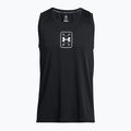 Футболка баскетбольна чоловіча Under Armour Baseline Performance Tank black/black/white