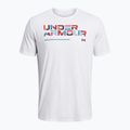 Футболка чоловіча Under Armour Colorblock Wordmark white/black 3