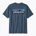 Чоловіча трекінгова футболка Patagonia P-6 Logo Responsibili-Tee утилітарного синього кольору 4