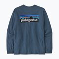 Чоловічий трекінговий лонгслів Patagonia P-6 Logo Responsibili утилітарного синього кольору 2