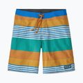 Чоловічі шорти Patagonia Wavefarer Boardshorts fitz stripe/puffer fish золото