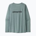 Кофта жіноча Patagonia Cap Cool Daily Graphic Shirt - Waters casting logo/thermal blue x-dye