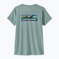 Футболка жіноча Patagonia Cap Cool Daily Graphic Shirt Waters boardshort logo/thermal blue x-dye 4