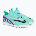 Футбольні бутси кросівки дитячі Nike Jr Mercurial Vapor 15 Academy TF hyper turquoise/black/ white/fuchsia dream 4