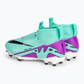 Футбольні бутси кросівки дитячі Nike Jr Zoom Mercurial Superfly 9 Academy FG/MG hyper turquoise/black/ white/fuchsia dream 3