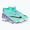 Футбольні бутси кросівки дитячі Nike Jr Zoom Mercurial Superfly 9 Academy FG/MG hyper turquoise/black/ white/fuchsia dream 4