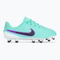 Футбольні бутси кросівки дитячі Nike Jr Legend 10 Academy FG/MG hyper turquoise/fuchsia dream/black 2