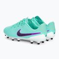 Футбольні бутси кросівки дитячі Nike Jr Legend 10 Academy FG/MG hyper turquoise/fuchsia dream/black 3