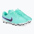 Футбольні бутси кросівки дитячі Nike Jr Legend 10 Academy FG/MG hyper turquoise/fuchsia dream/black 4