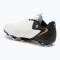 Кросівки футбольні дитячі Nike Phantom GX II Academy FG/MG Junior white/metallic gold coin/black 3