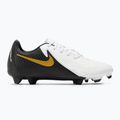 Кросівки футбольні Nike Phantom GX II Academy FG/MG white / metallic gold coin / black 2