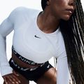 Топ для тренувань лонгслів жіночий Nike Pro 365 Dri-Fit white/black 4
