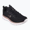 Кросівки жіночі SKECHERS Graceful Get Connected black/golda 8