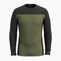 Чоловіча термоактивна кофта Smartwool Classic Thermal Merino Base Layer Colorblock Crew Boxed moss 3
