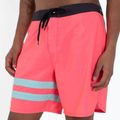 Шорти для плавання чоловічі Hurley Phantom Block Party 18" neon pink 4