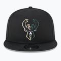 Бейсболка New Era Split Logo 9Fifty Milwaukee Bucks black 3