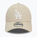 Чоловіча бейсболка New Era бічна нашивка 9Forty Los Angeles Dodgers світло-бежева 2