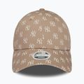 Жіноча бейсболка New Era Monogram 9Forty New York Yankees пастельно-коричнева 3