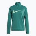 Кофта для бігу жіноча Nike Swoosh Dri-FIT 1/4-Zip Mid bicoastal/vapor green