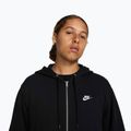 Кофта чоловіча Nike Club FZ Hoodie black/black/white 4