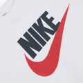 Футболка дитяча Nike Sportswear white/obsidian/university red 3