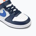 Кросівки дитячі Nike Court Borough Low Recraft white/navy/orange 7