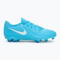 Кросівки футбольні чоловічі Nike Phantom GX 2 Club FG/MG blue/fury white 2