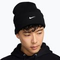 Шапка зимова Nike Peak Swoosh Beanie black/white 4