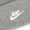 Зимова шапка Nike Peak Futura Beanie темно-сірий верес / білий 3