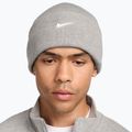 Зимова шапка Nike Peak Swoosh Beanie dark grey heather/white