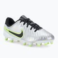 Кросівки футбольні дитячі Nike Tiempo Legend 10 Academy FG/MG metallic silver/volt/black